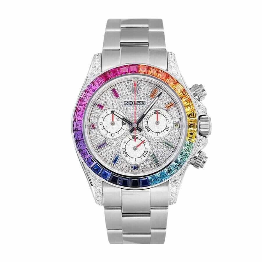 rotktlex-daytona-white-gold-diamond-set-custom-rainbow-116509-replica