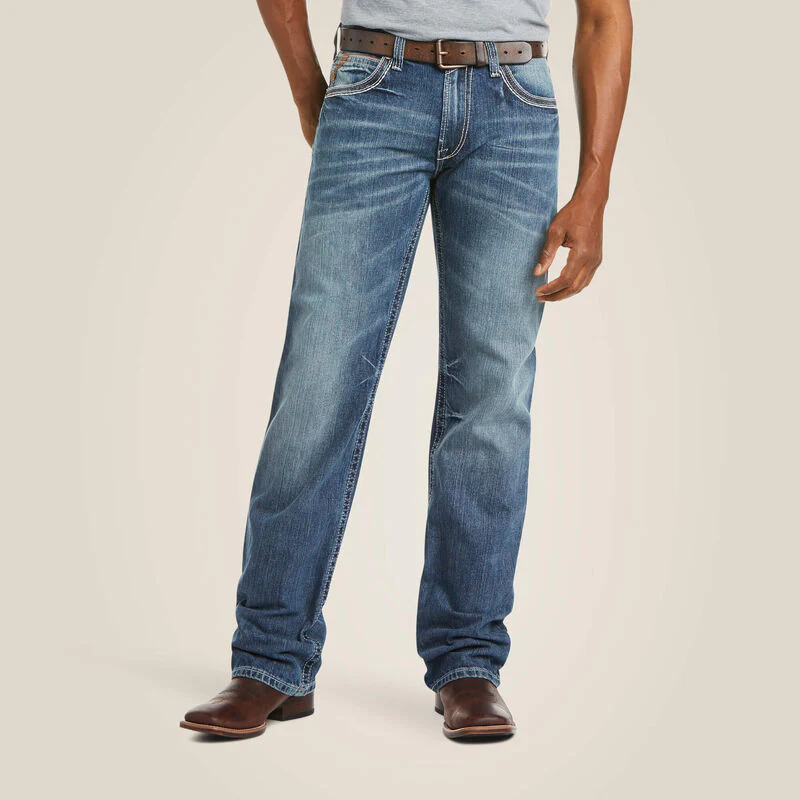 Men’s Slim Bootcut Stretch Blue Jeans