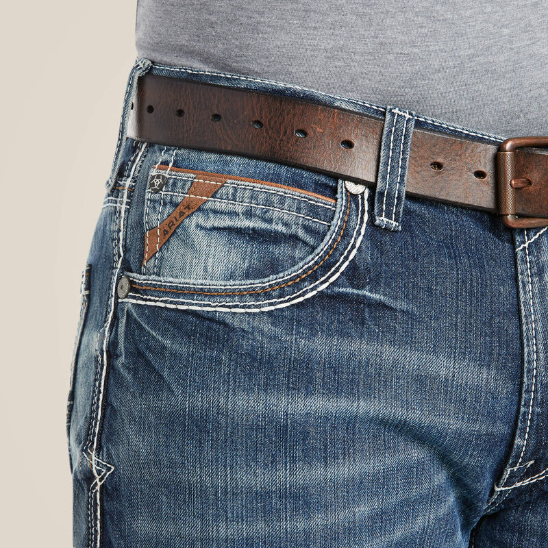 Men’s Slim Bootcut Stretch Blue Jeans