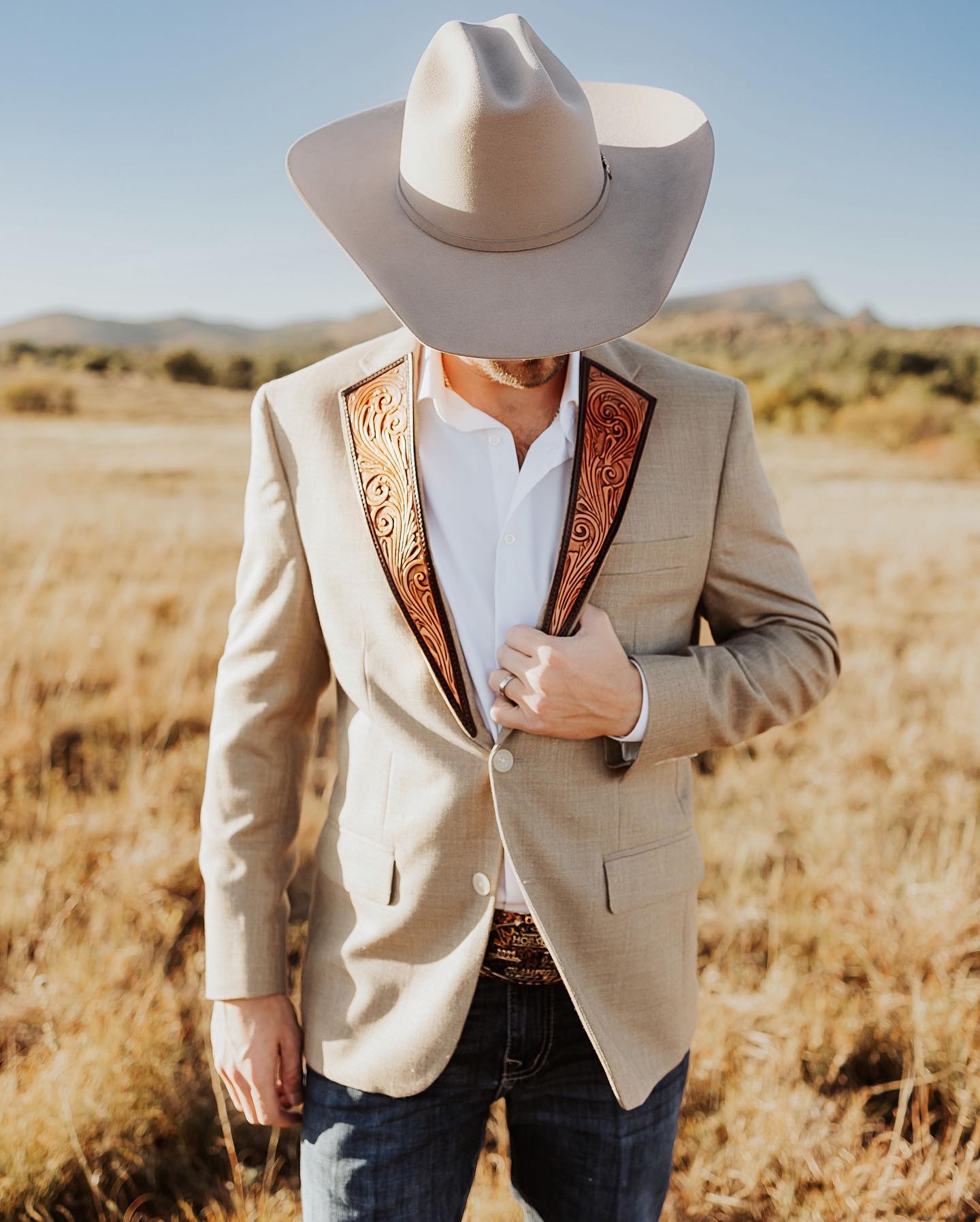 Men's Vintage Western Style Suit Jacket