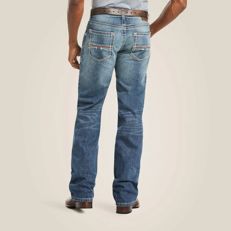 Men’s Slim Bootcut Stretch Blue Jeans