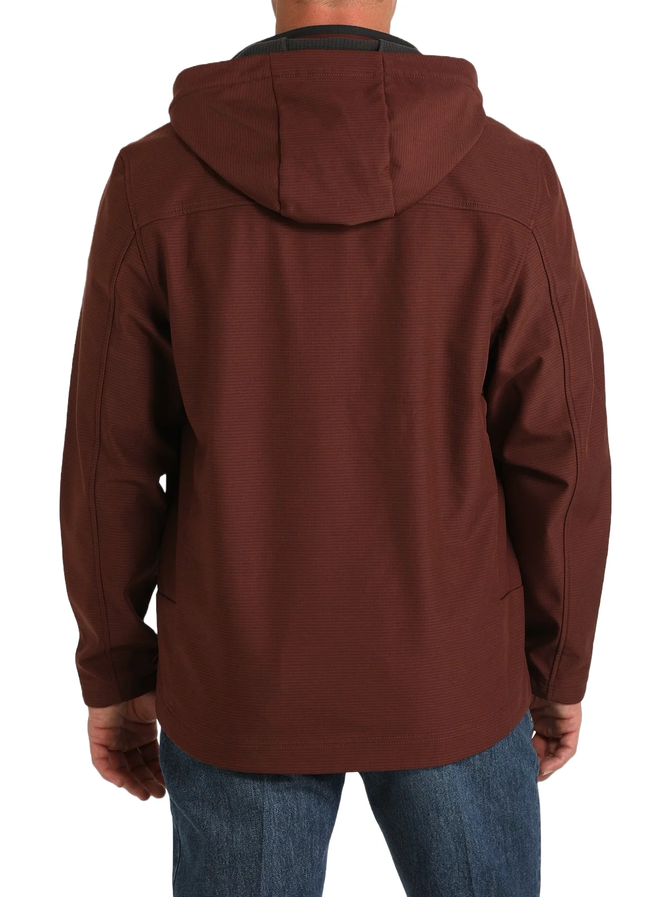 Cinch Men's Bonded Softshell Red Hooded Jacket