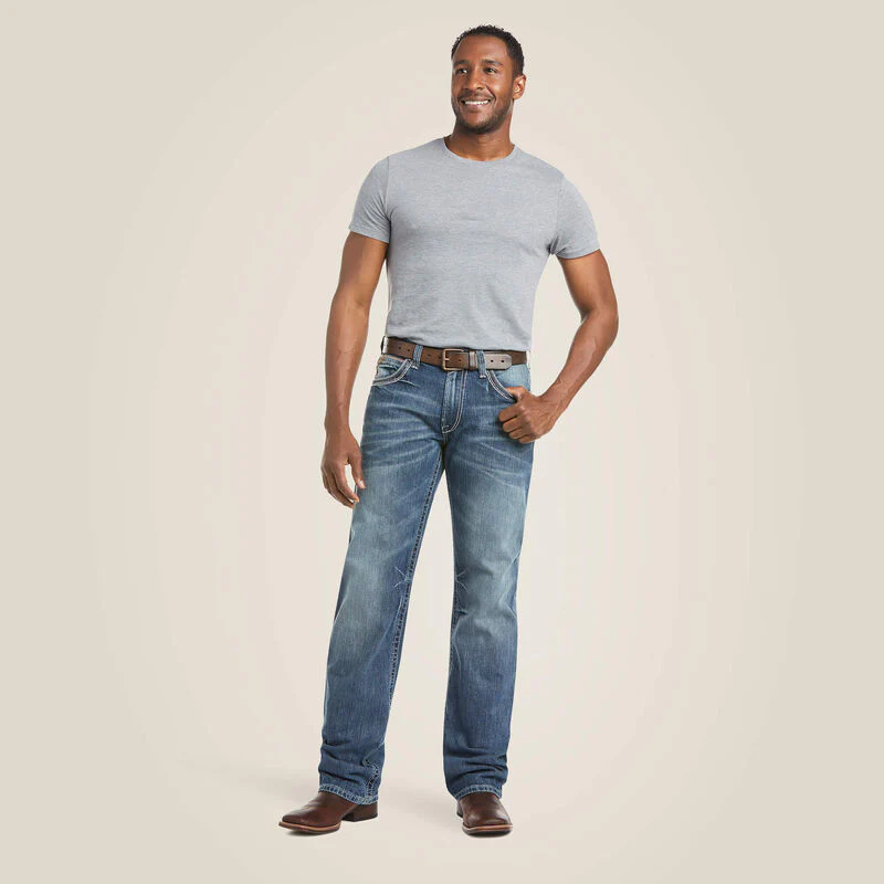 Men’s Slim Bootcut Stretch Blue Jeans