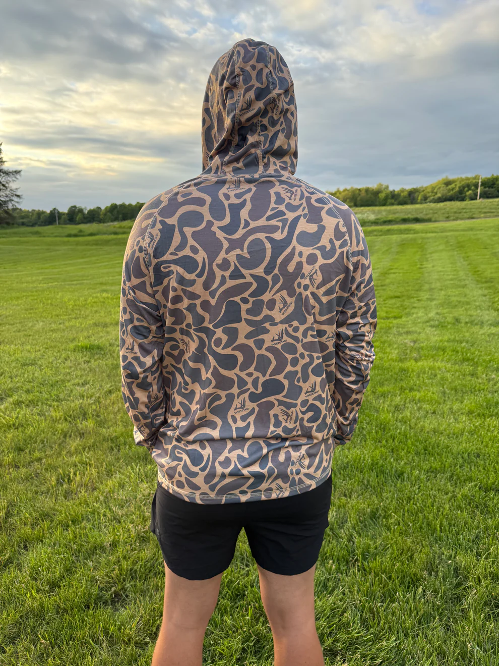 Camo Faded Light Weight Hoodie