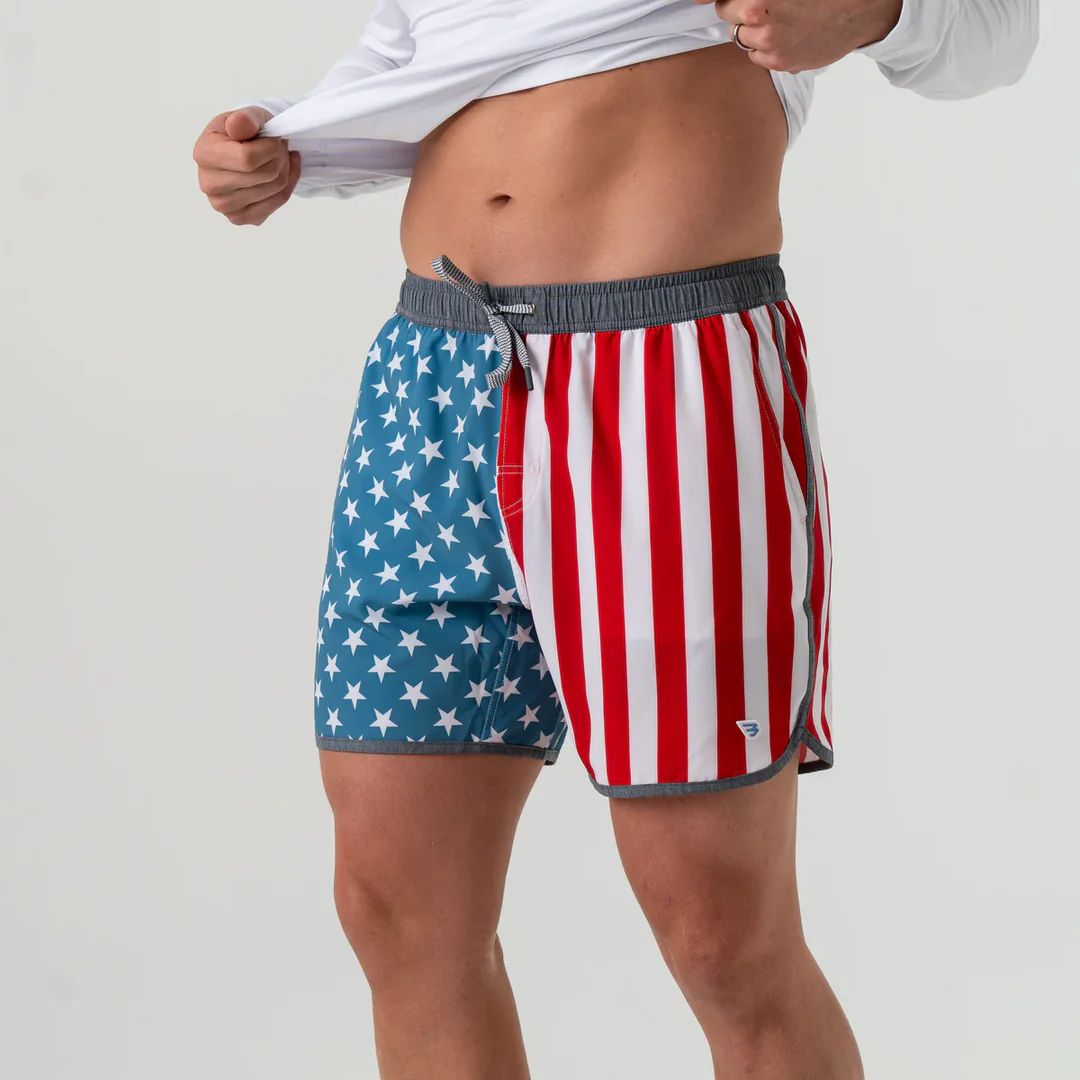 Burlebo Swim Trunks - Throwback USA 2026