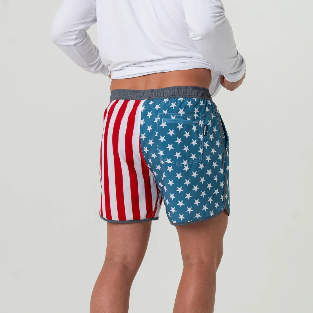 Burlebo Swim Trunks - Throwback USA 2026