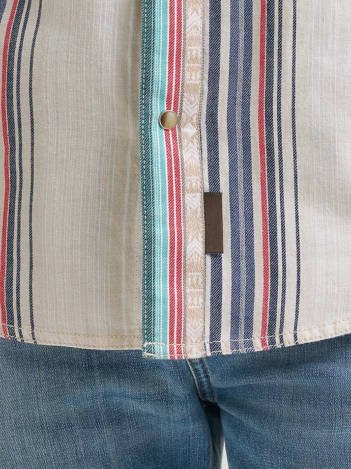 Men's Retro Striped Long Sleeve Shirt