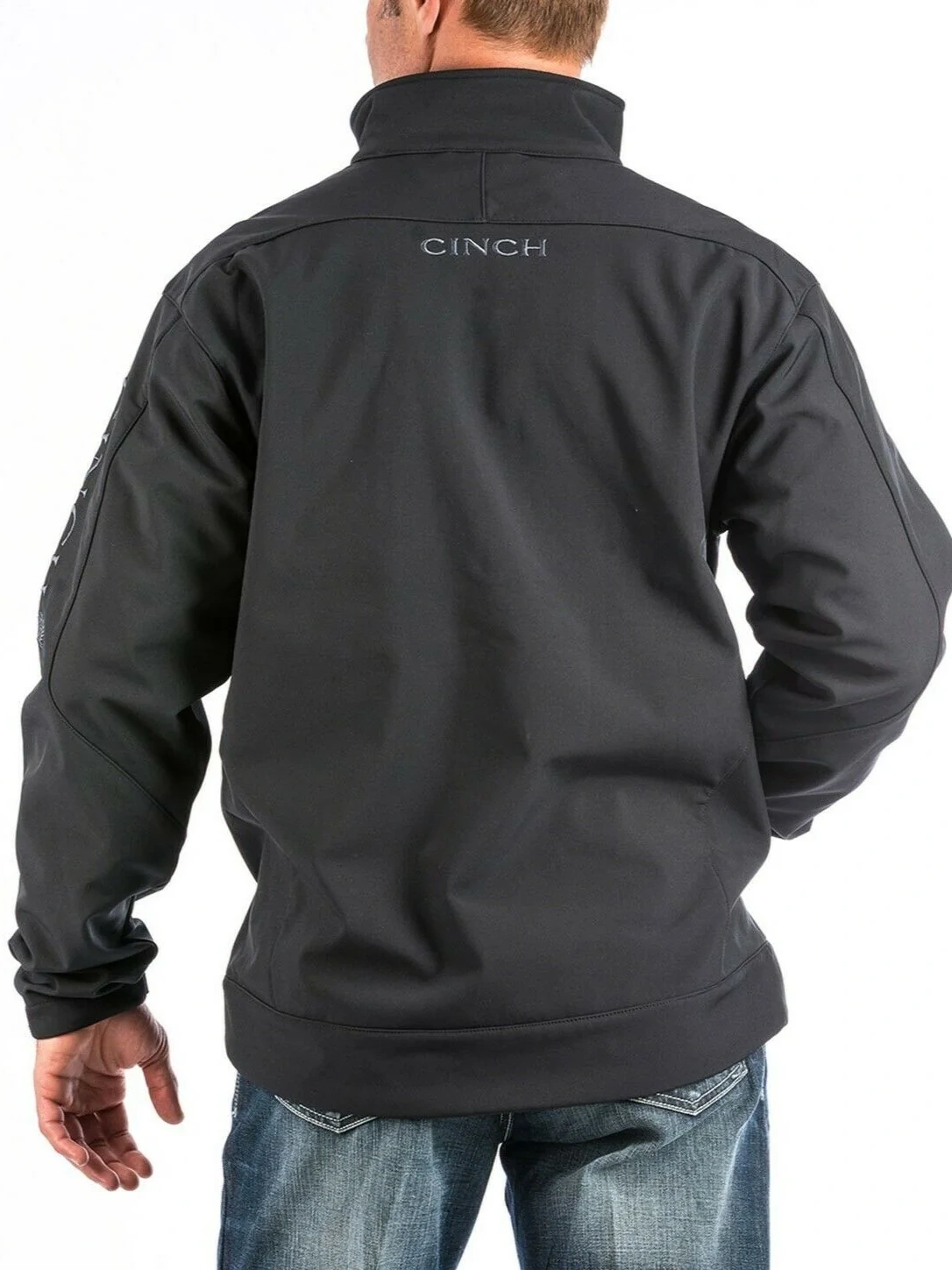 Cinch Men's Black Solid Bonded Jacket