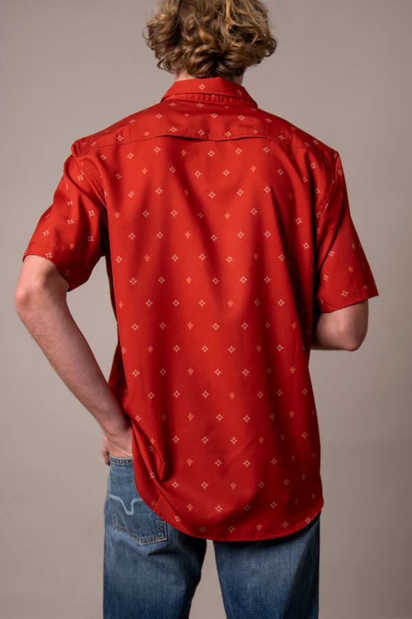 Mens Red Logo Print
