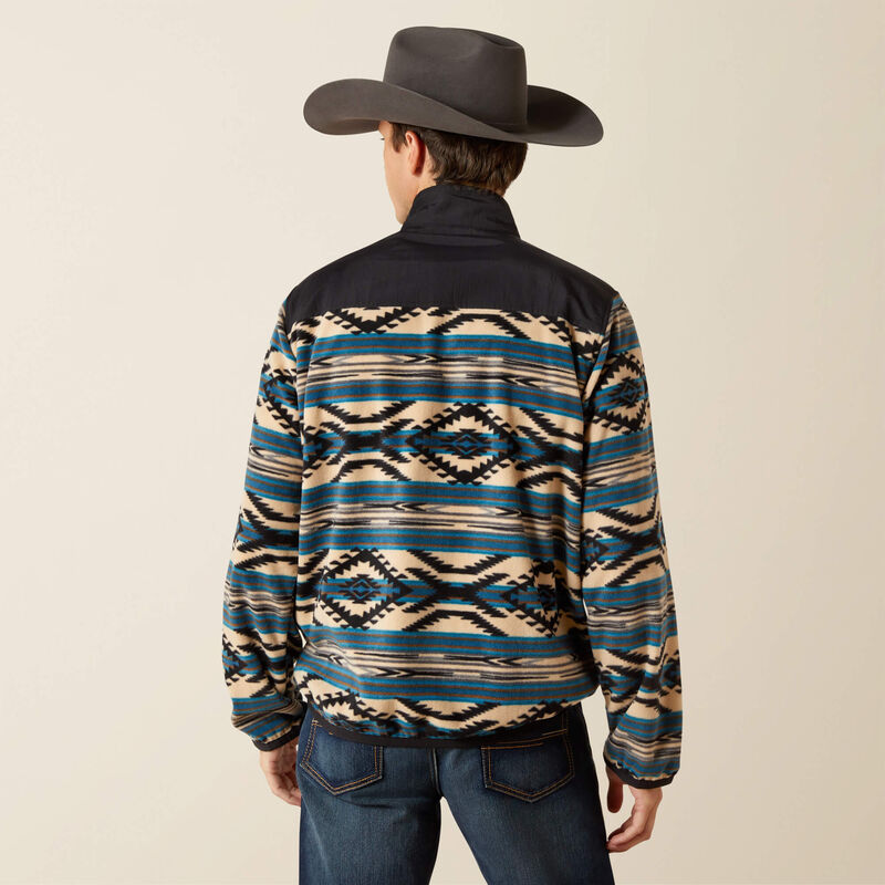 TEAL SOUTHEAST SCENIC SERAPE BASIS 2.0 1/4 ZIP SWEATSHIRT