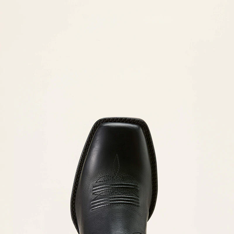 Men's Alden Wide Square Toe Western Boot in Eclipse Black