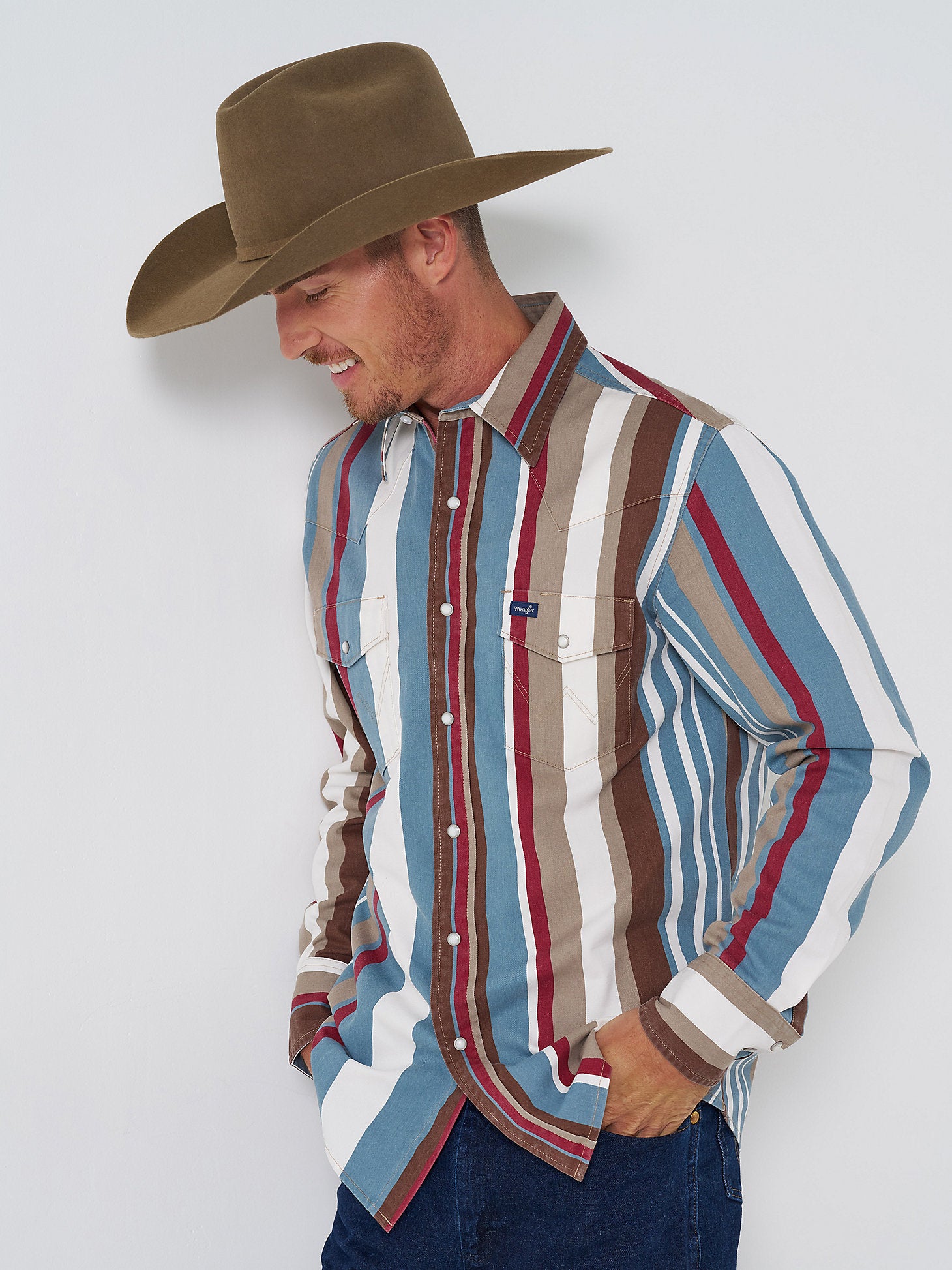 Wrangler Brushpopper  Earth Men's Snap Up