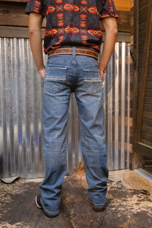 Medium Vintage Double Barrel Straight Bootcut Jeans