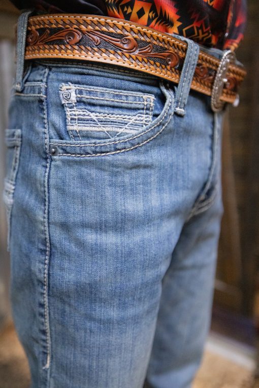 Medium Vintage Double Barrel Straight Bootcut Jeans