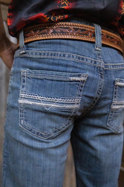 Medium Vintage Double Barrel Straight Bootcut Jeans