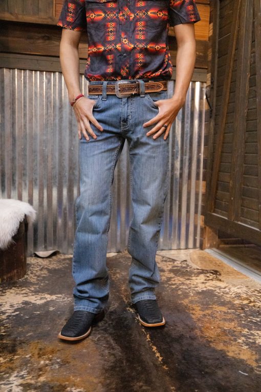 Medium Vintage Double Barrel Straight Bootcut Jeans