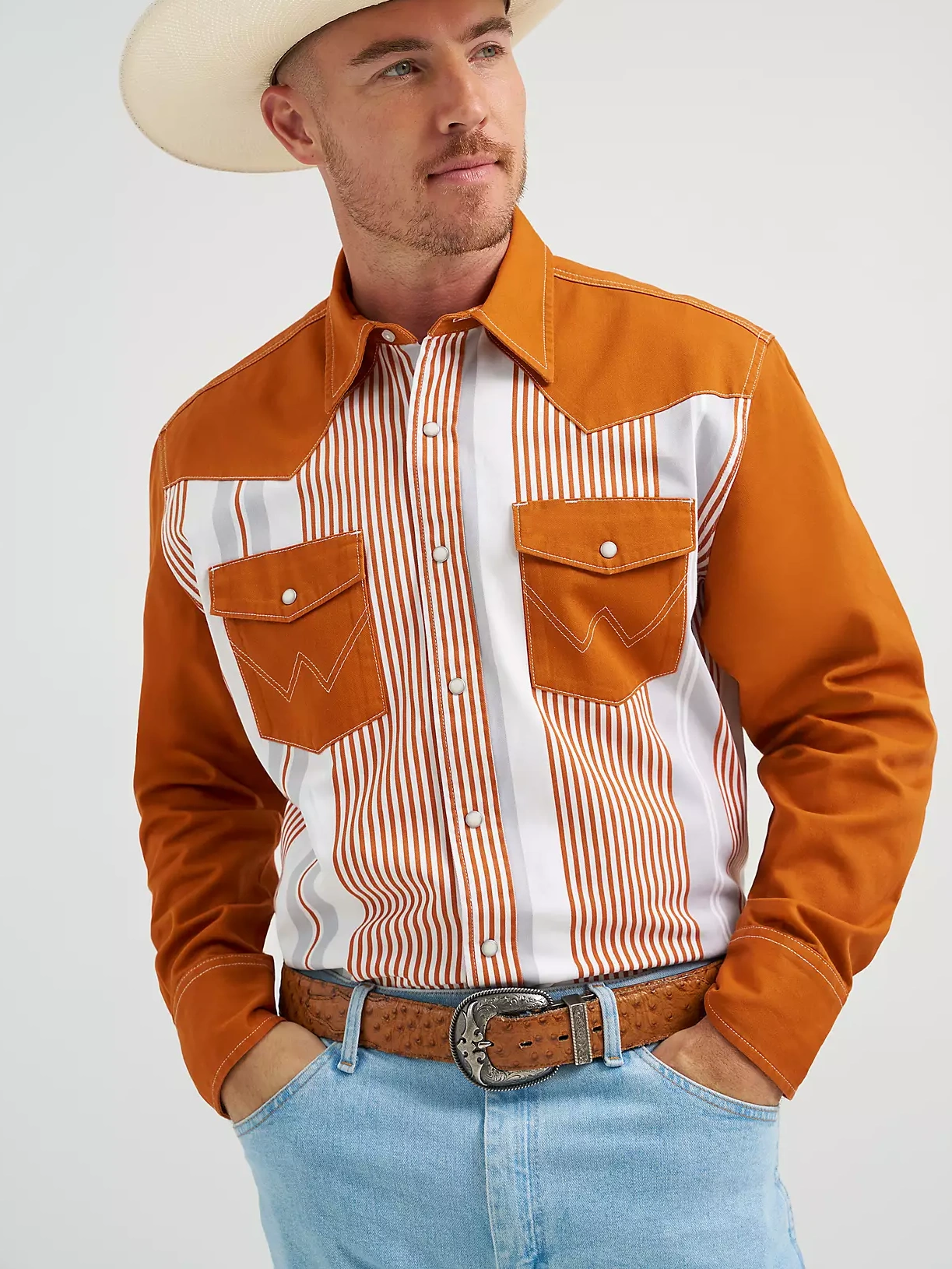 Lone Star Brushpopper Western Snap Workshirt