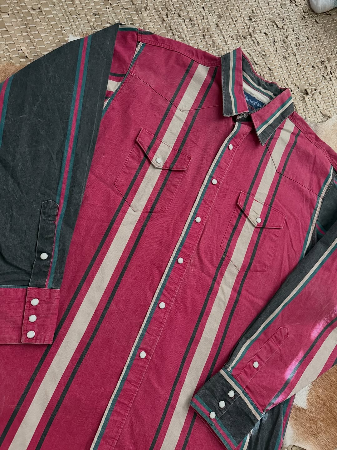 Vintage Striped Western Shirt