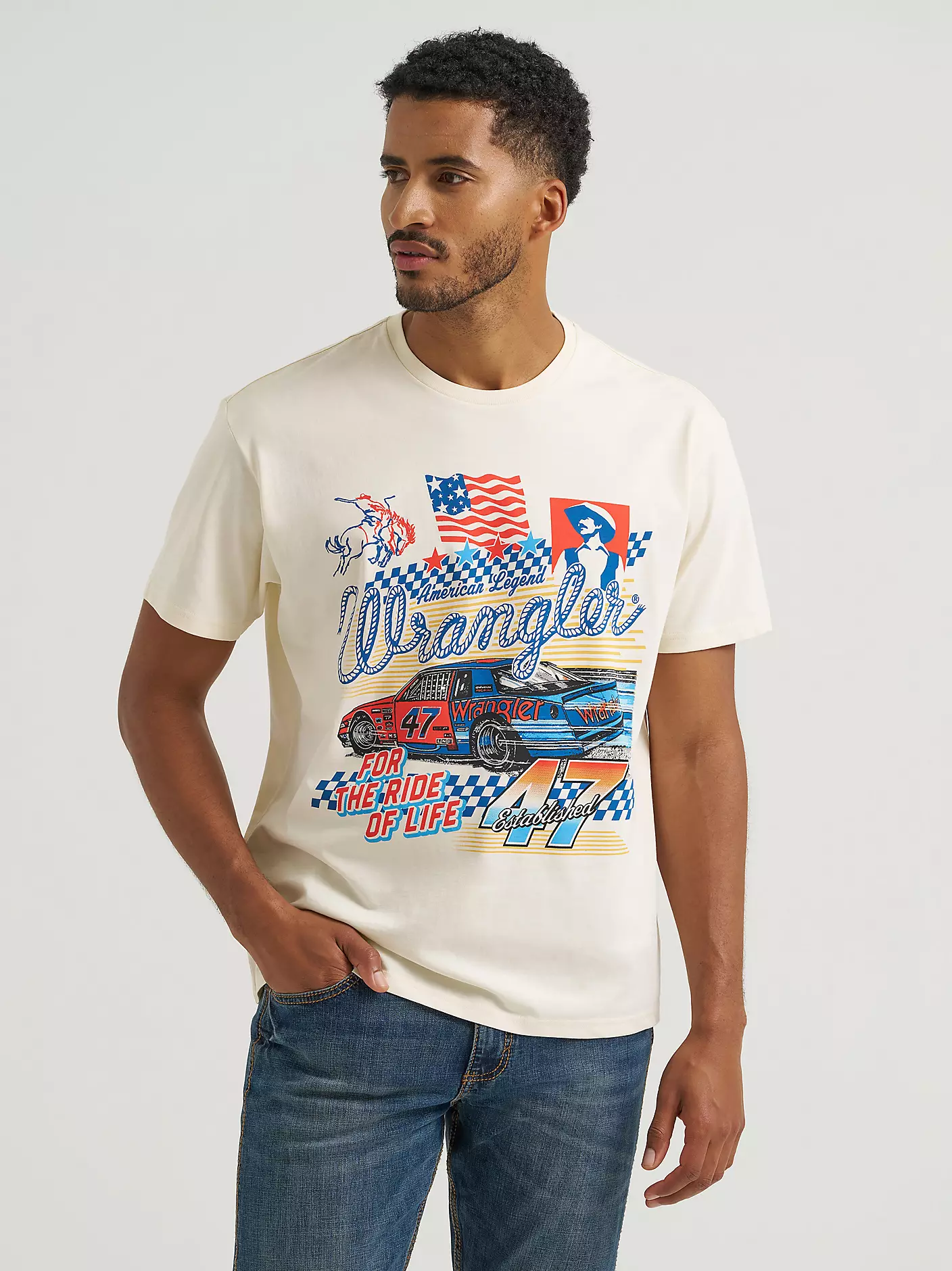Racecar 47 Vintage Fit Graphic T-Shirt
