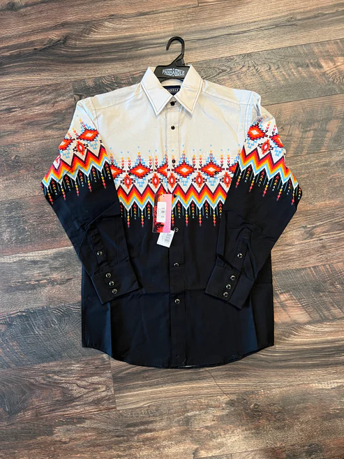 Aztec Border Men's Long Sleeve