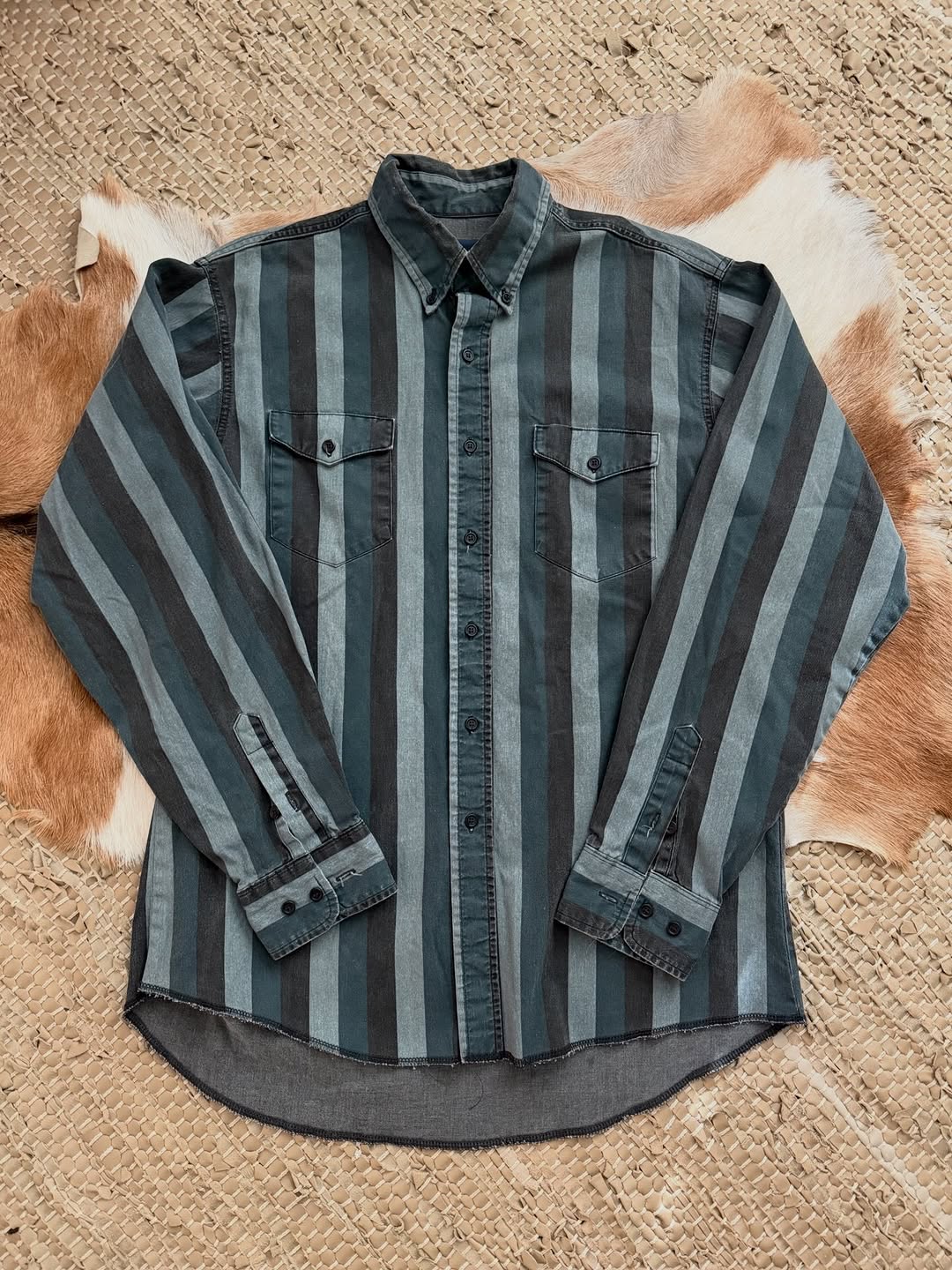 Vintage Striped Western Shirt