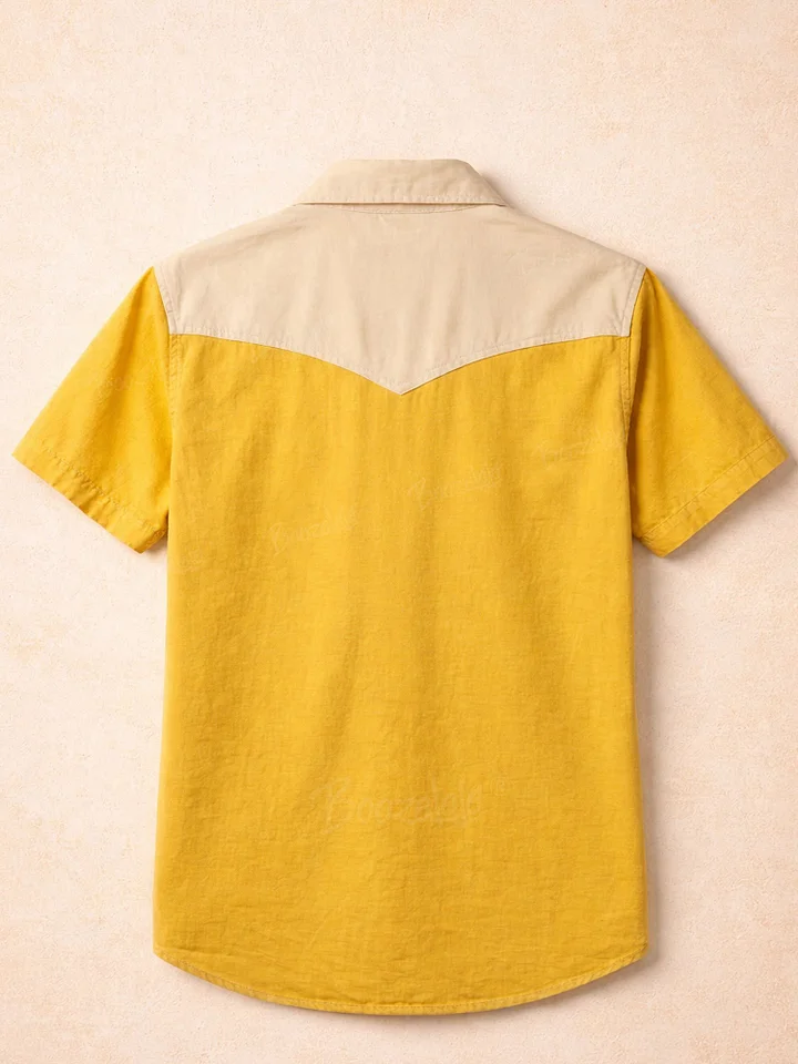 2026 Spring/Summer Vintage Western Star Cowboy Shirt