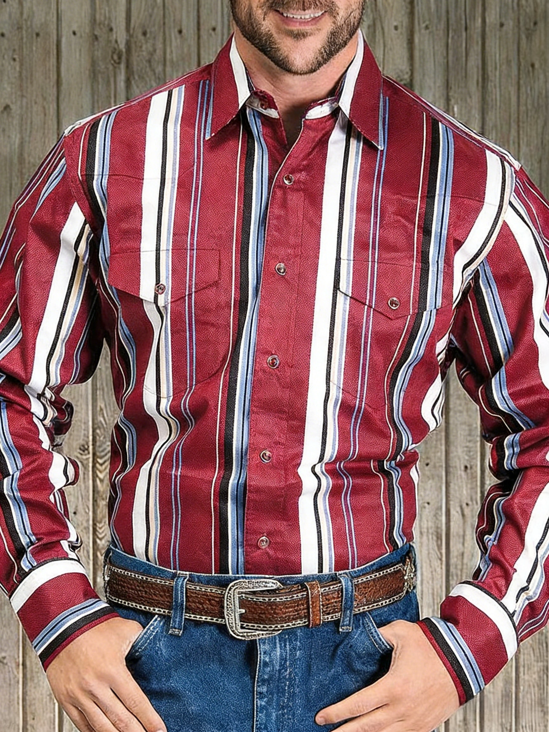 Men's Vintage Striped Shirt