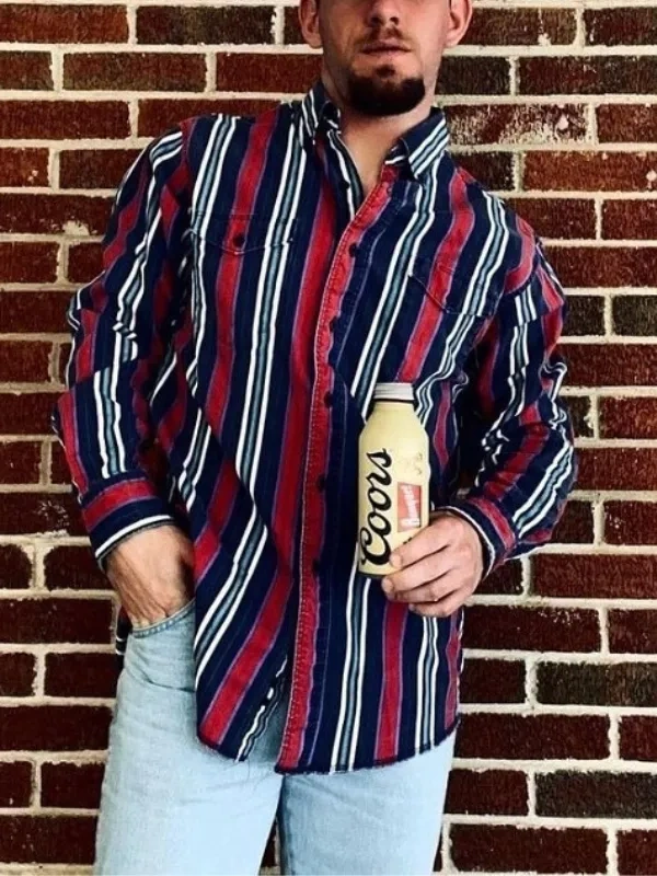 Men's Retro West Stripe Shirt