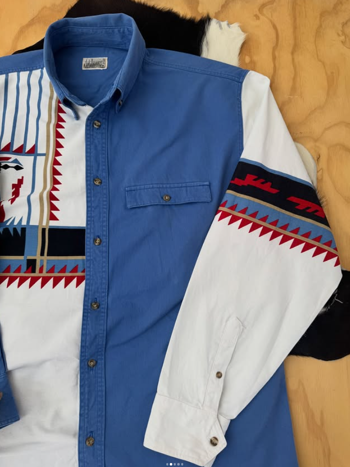 90s Vintage Southwestern Print Shirt
