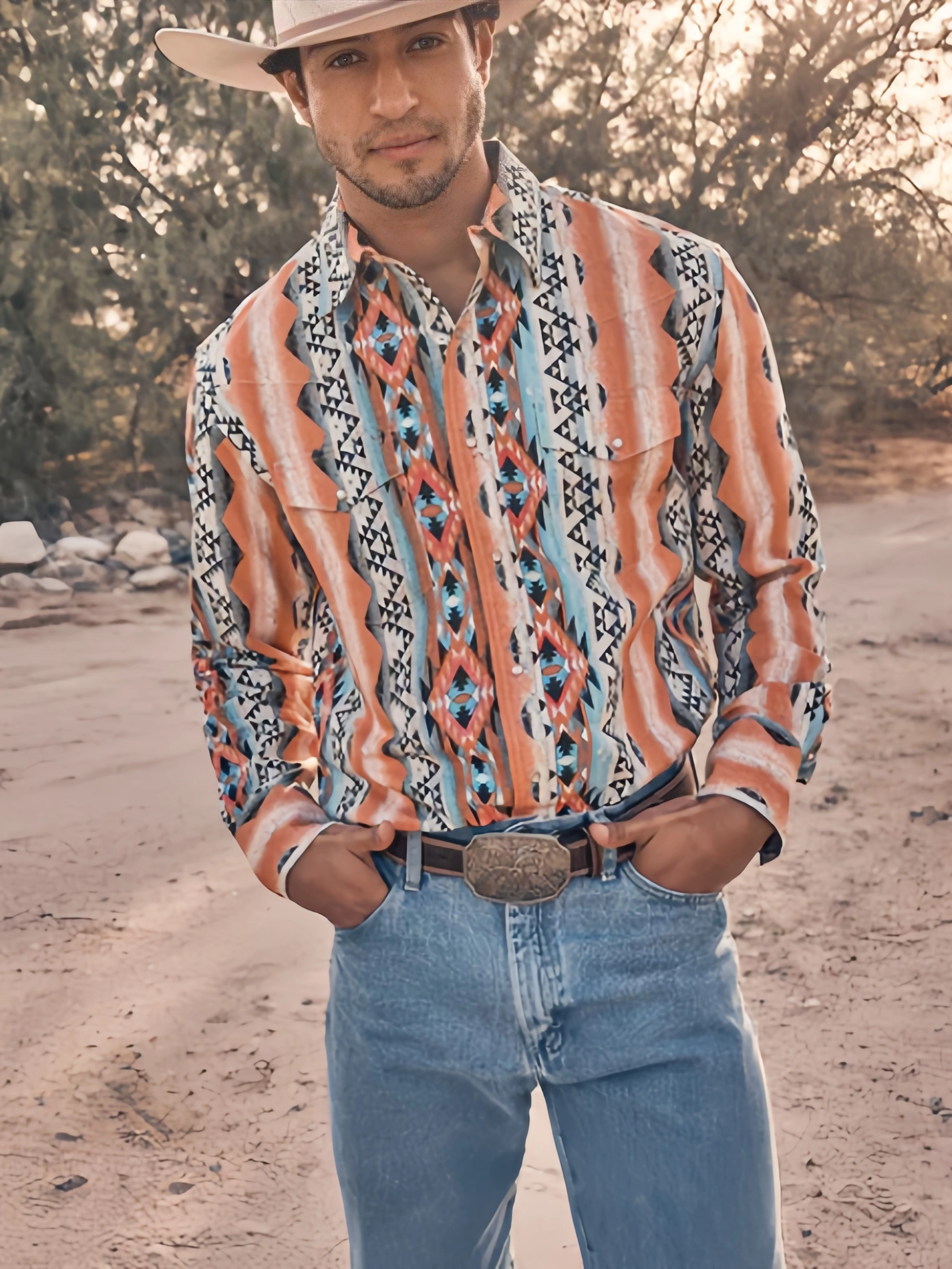 Checotah Sunset Aztec Men's