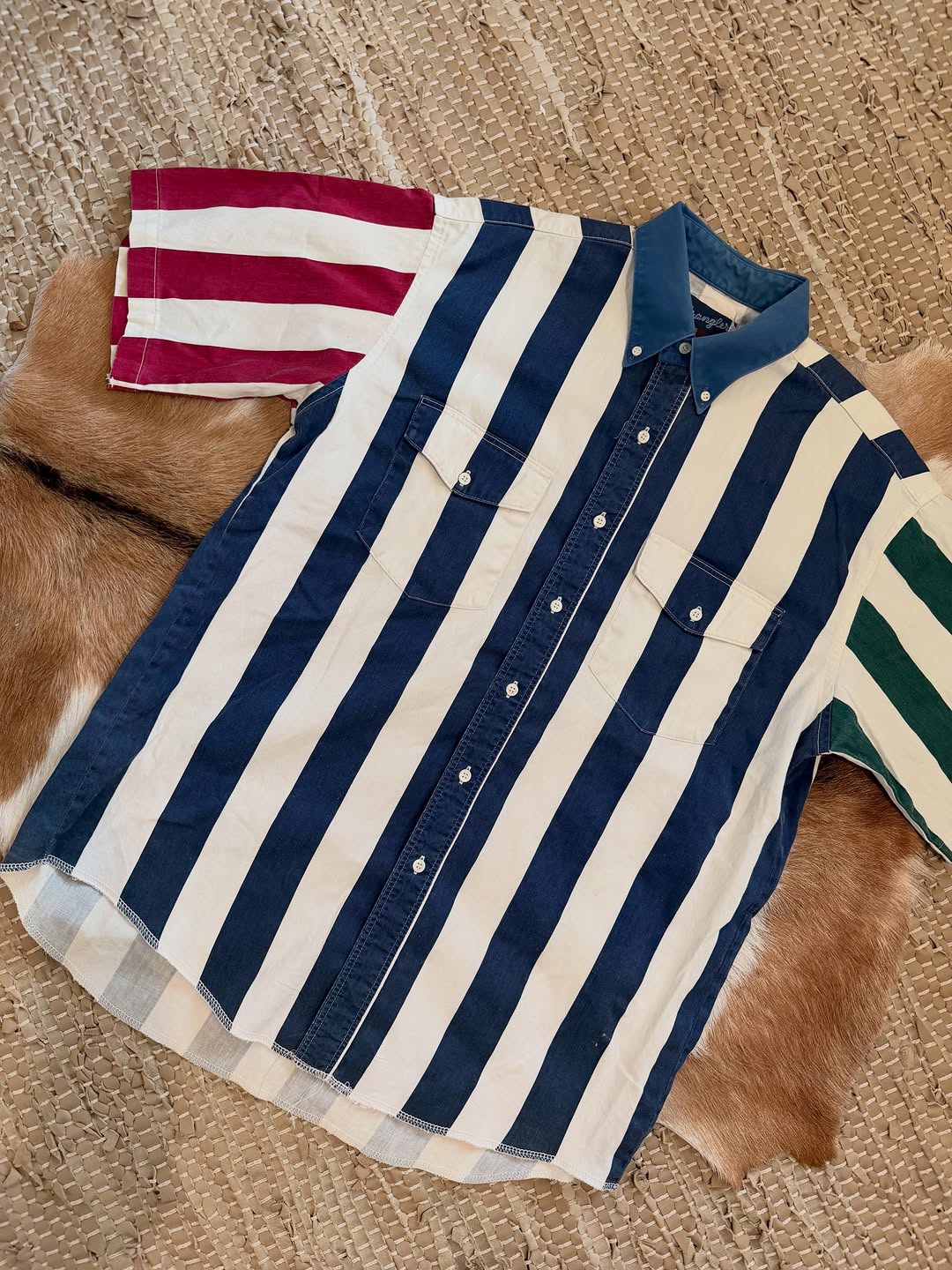 Vintage Striped Western Shirt