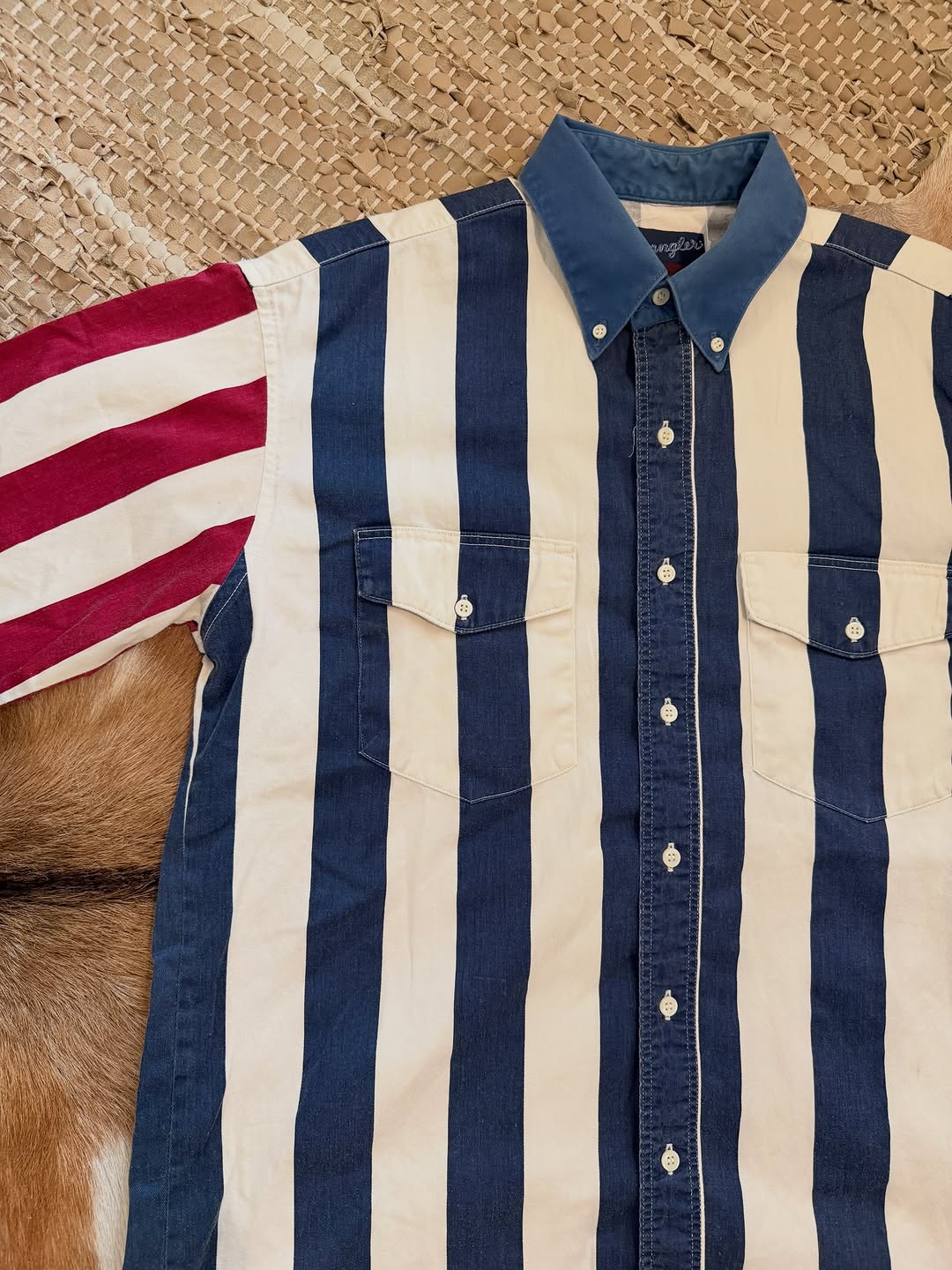 Vintage Striped Western Shirt