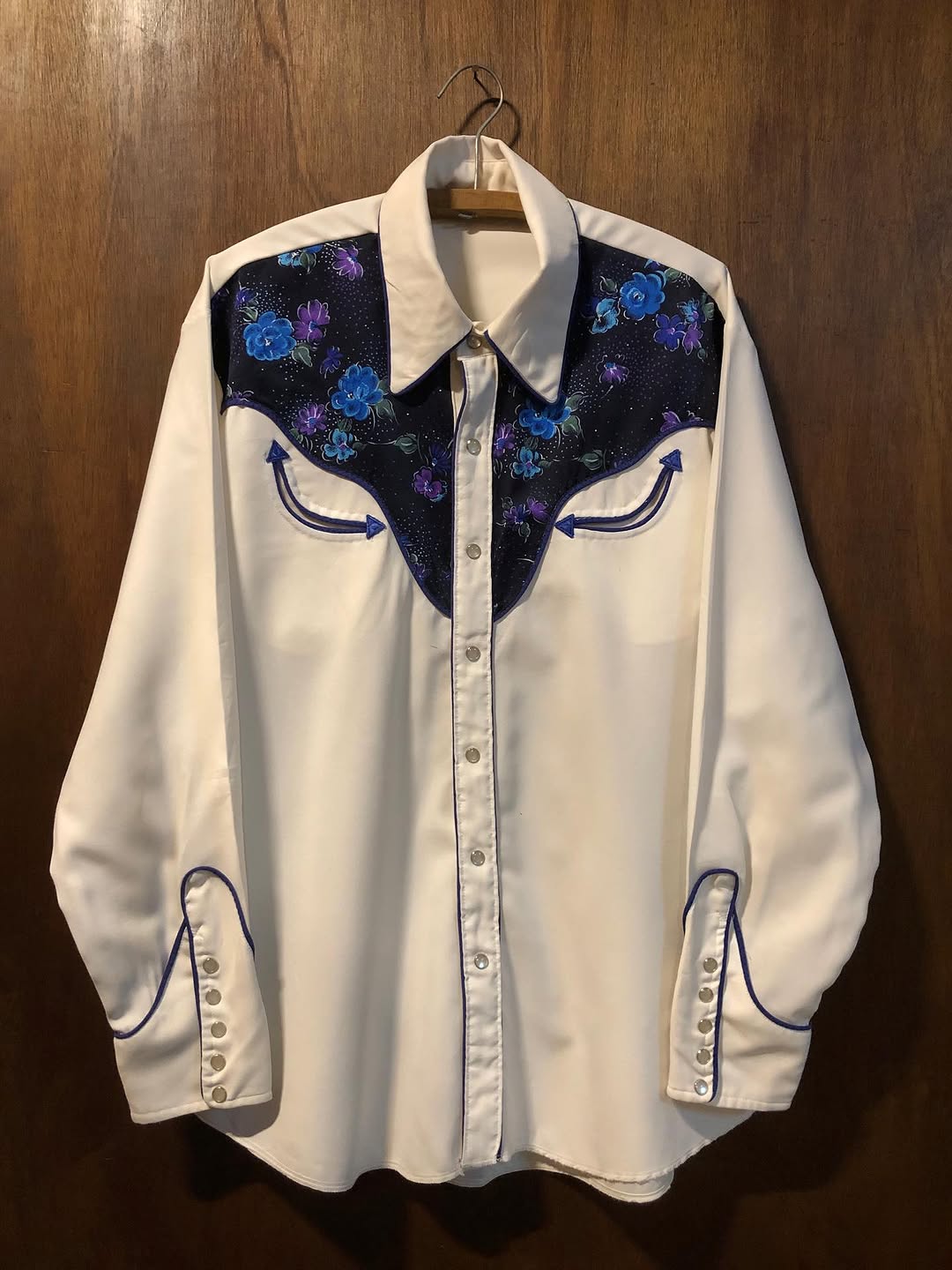 Vintage White Western Shirt