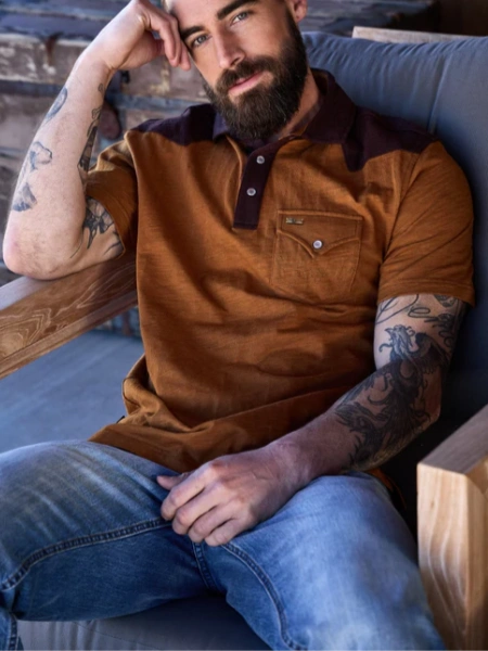 Kimes G-2 Brown Men's Polo Shirt