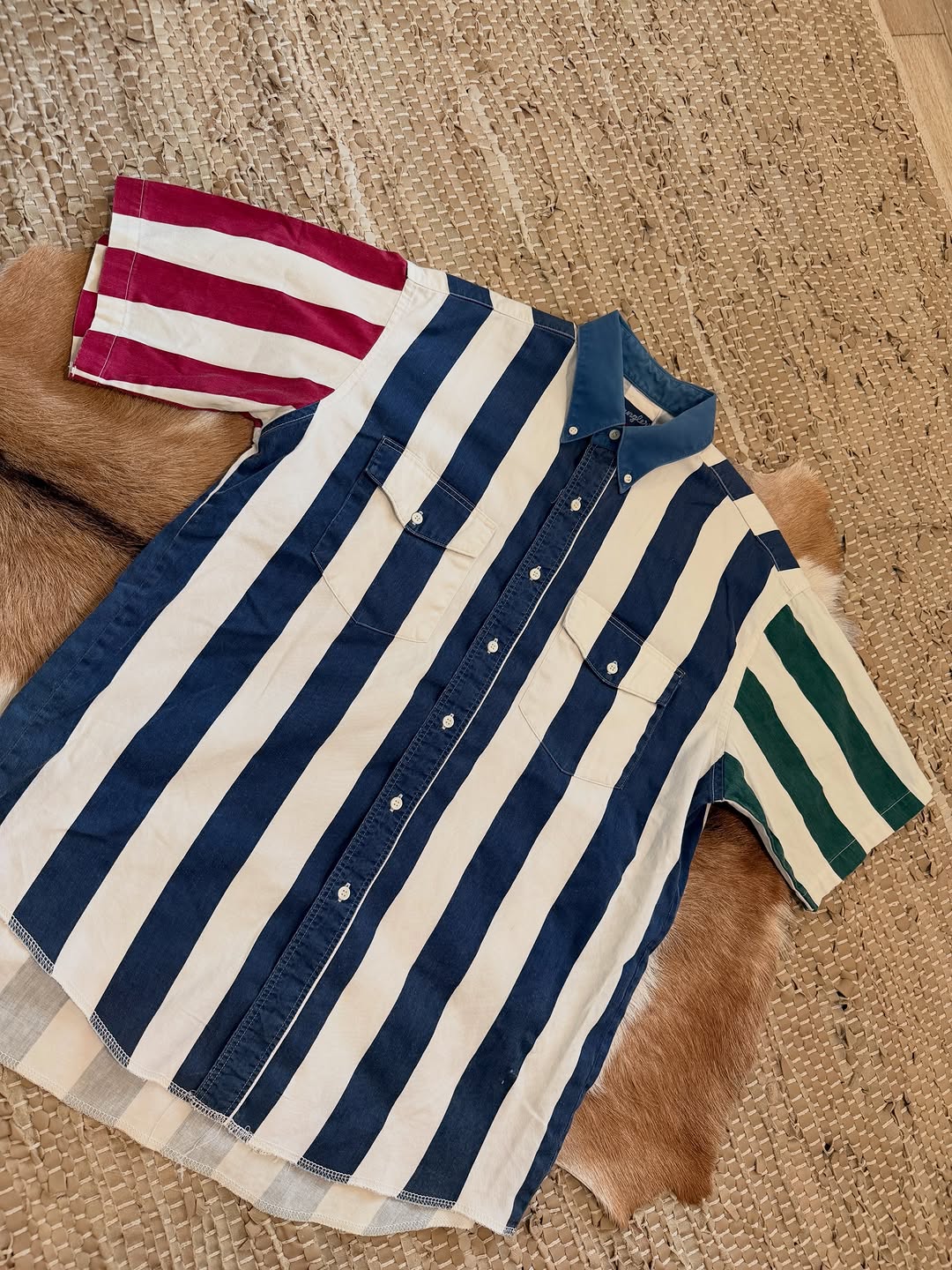 Vintage Striped Western Shirt