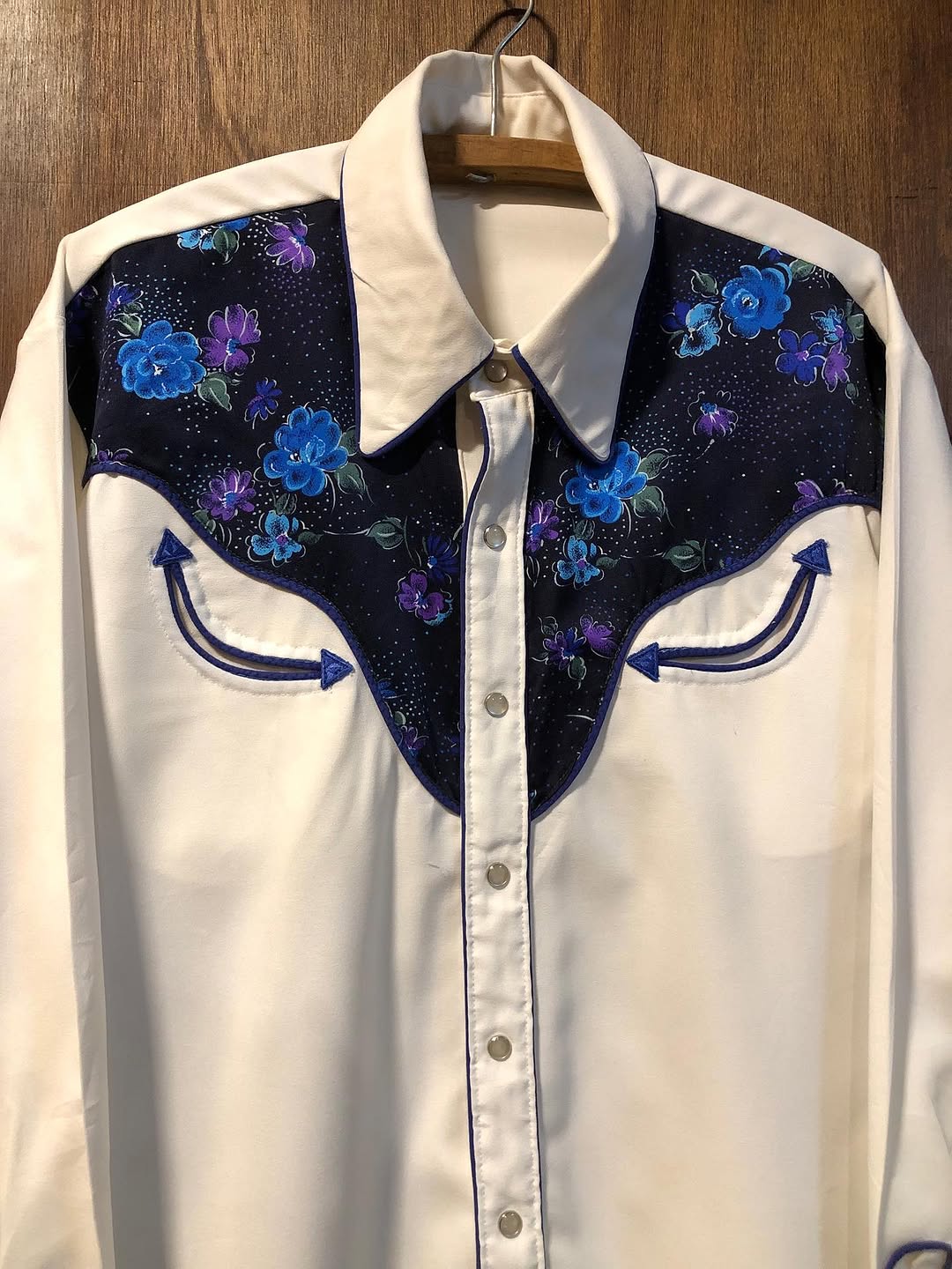 Vintage White Western Shirt
