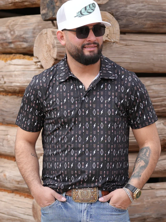 BLACK LIGHTNING POLO