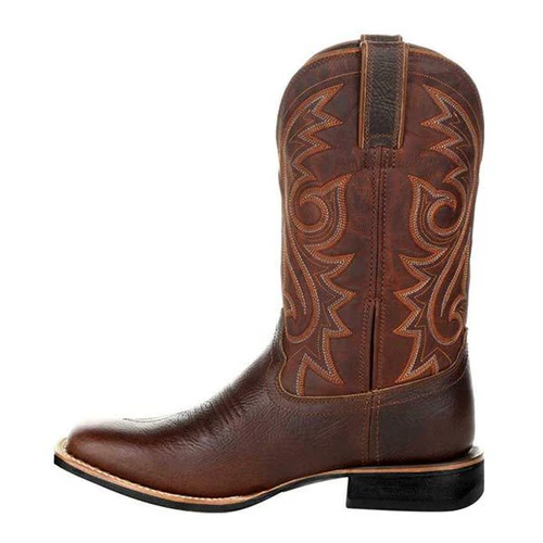 MEN'S VINTAGE EMBROIDERED TALL BOOTS