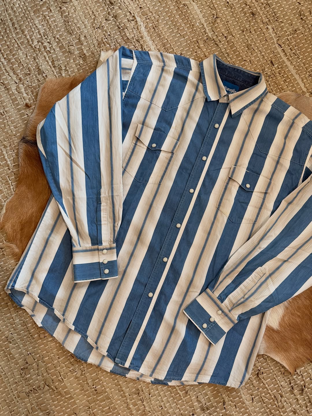 Vintage Striped Western Shirt
