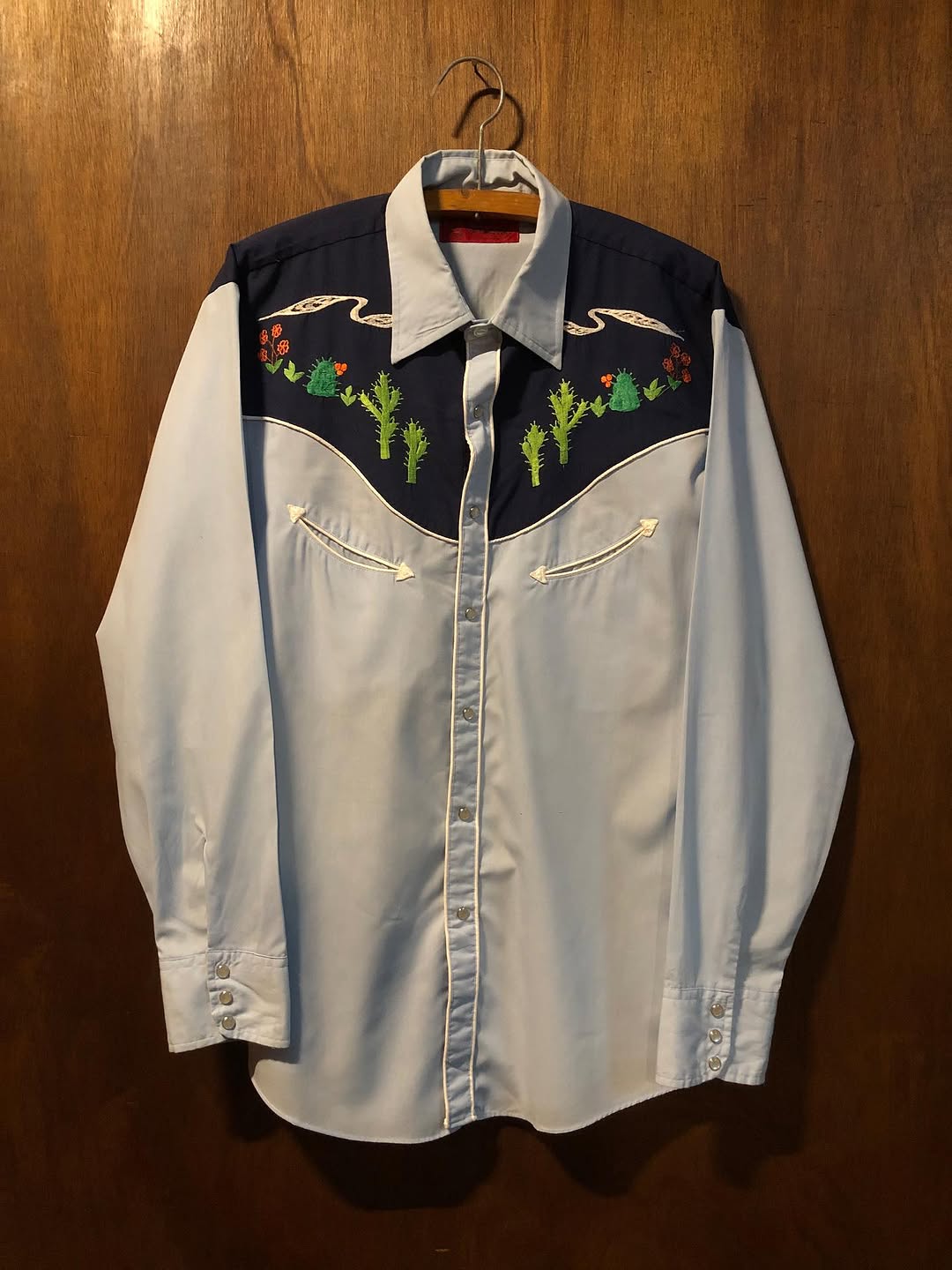 Vintage 80s White Western Shirt