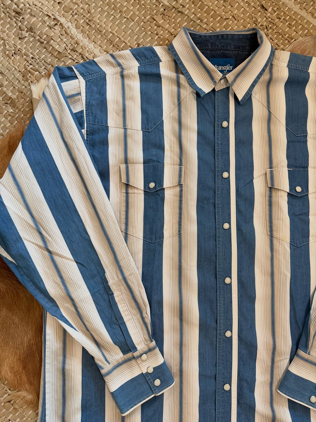Vintage Striped Western Shirt