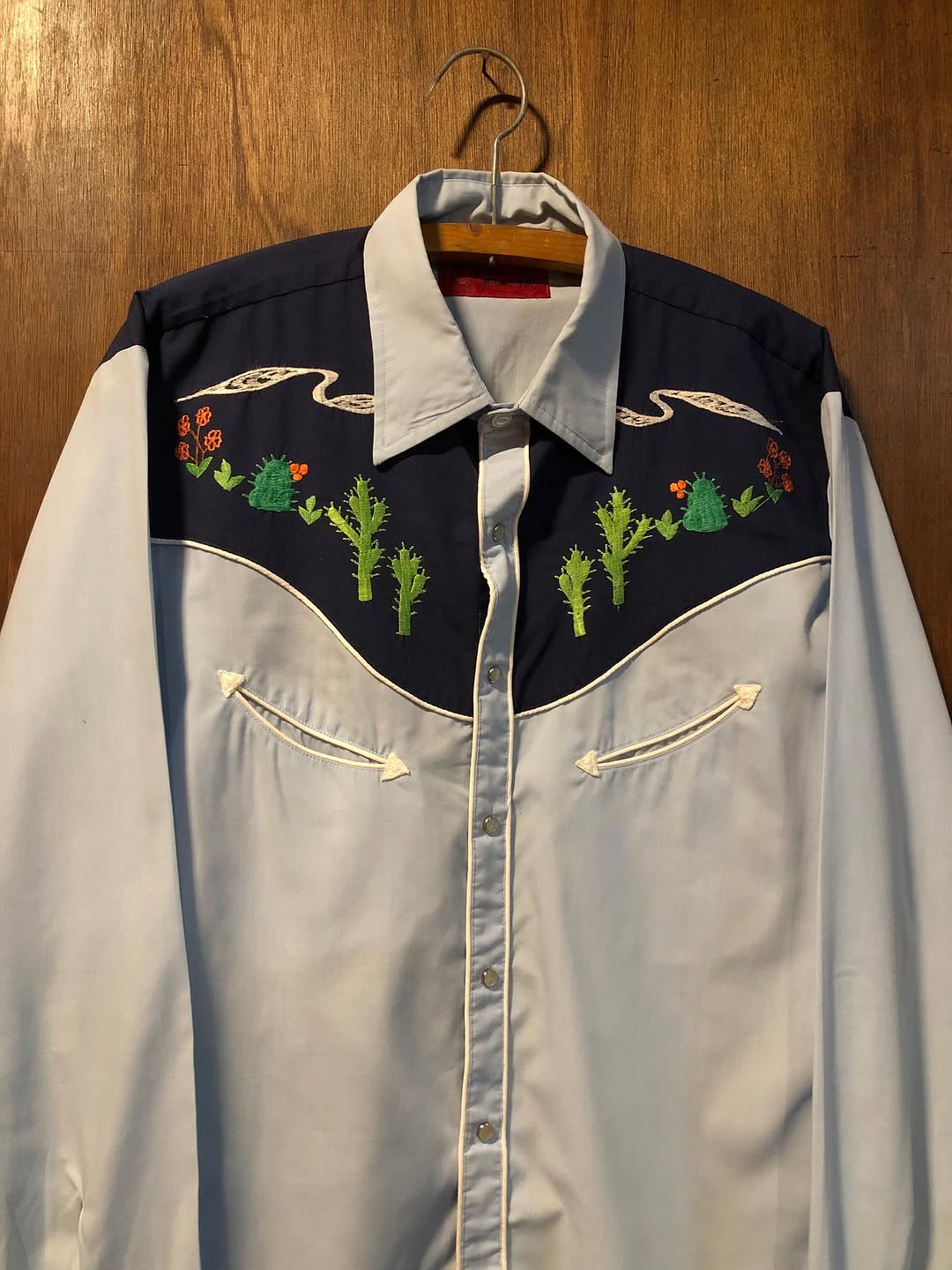 Vintage 80s White Western Shirt