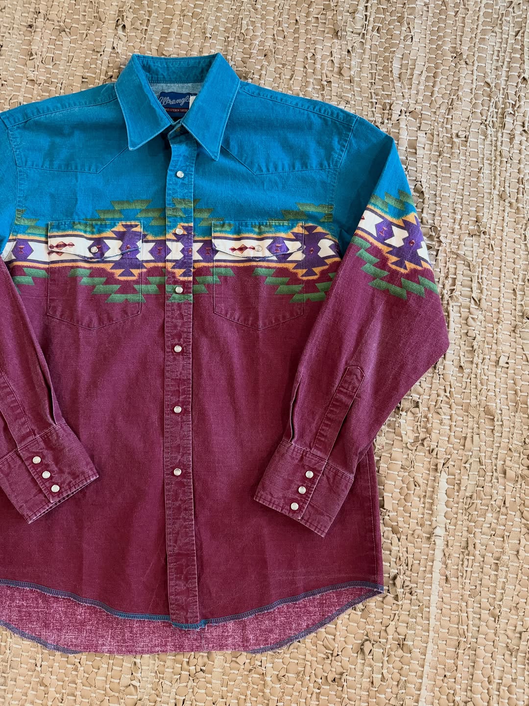 Vintage Striped Western Shirt