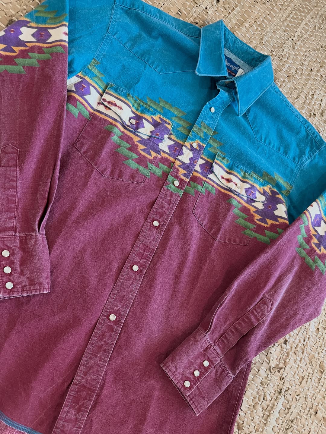 Vintage Striped Western Shirt