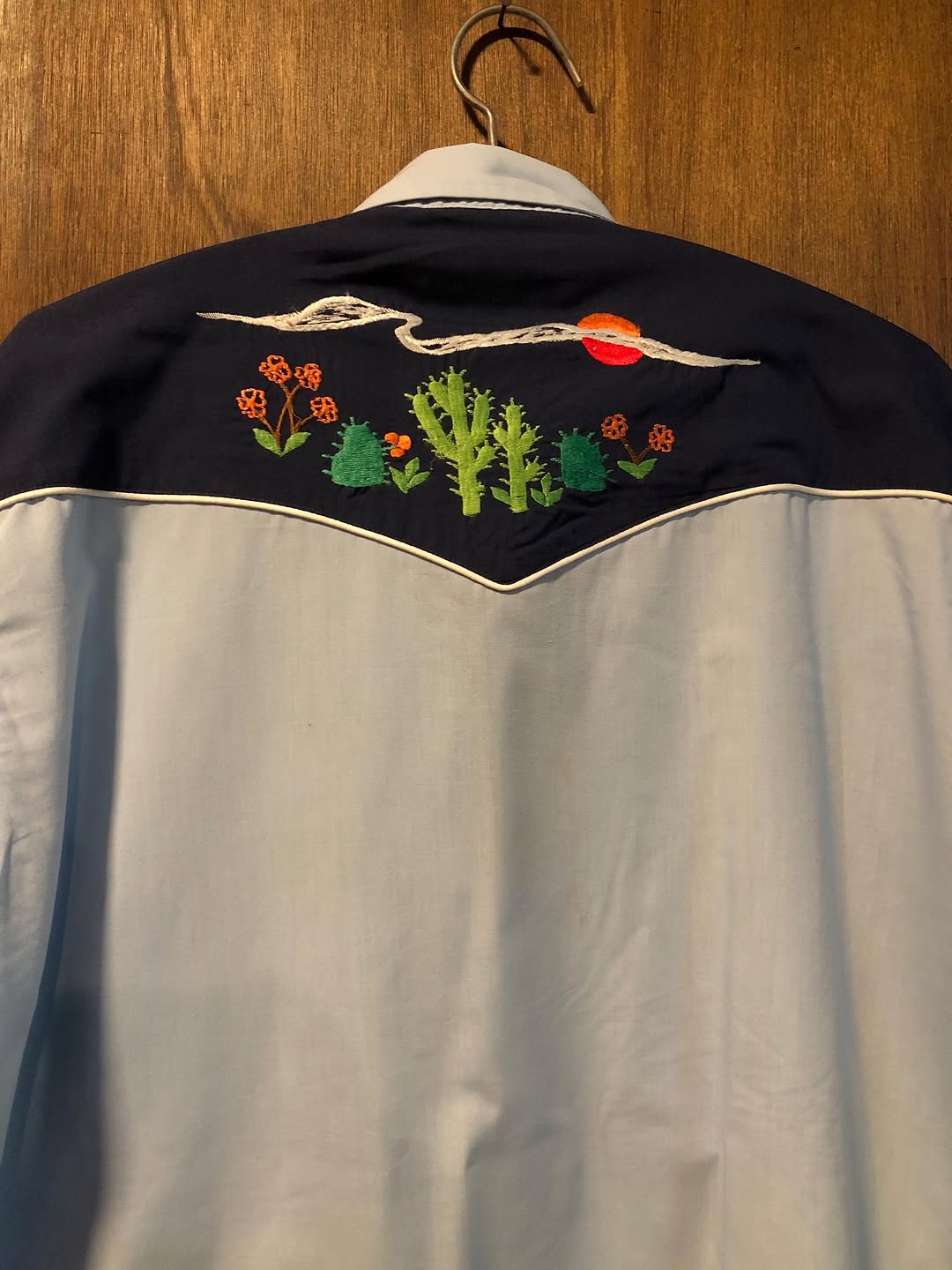 Vintage 80s White Western Shirt