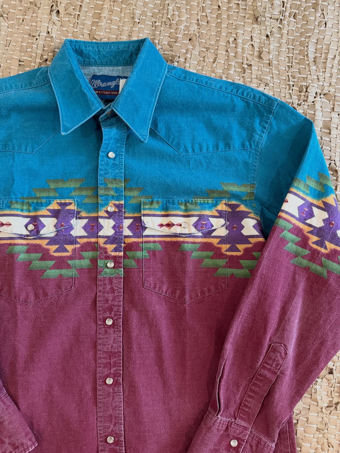 Vintage Striped Western Shirt