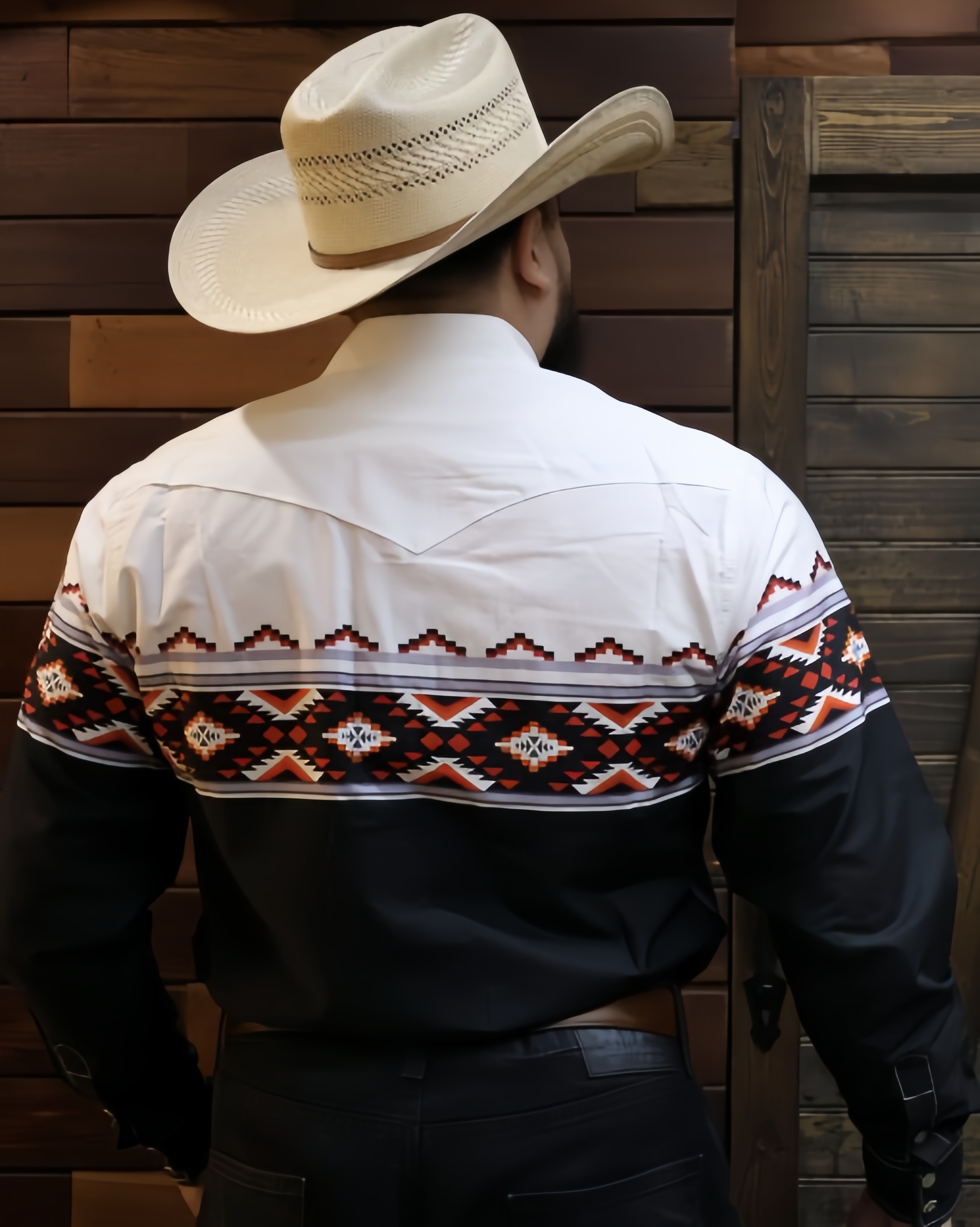 Rodeo Black Border Long Sleeve Shirt
