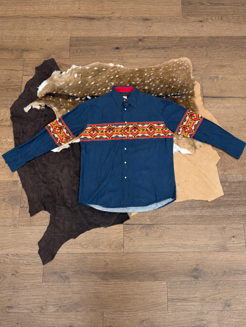 Men’s Southwestern Geometric Western Long Sleeve Shirt