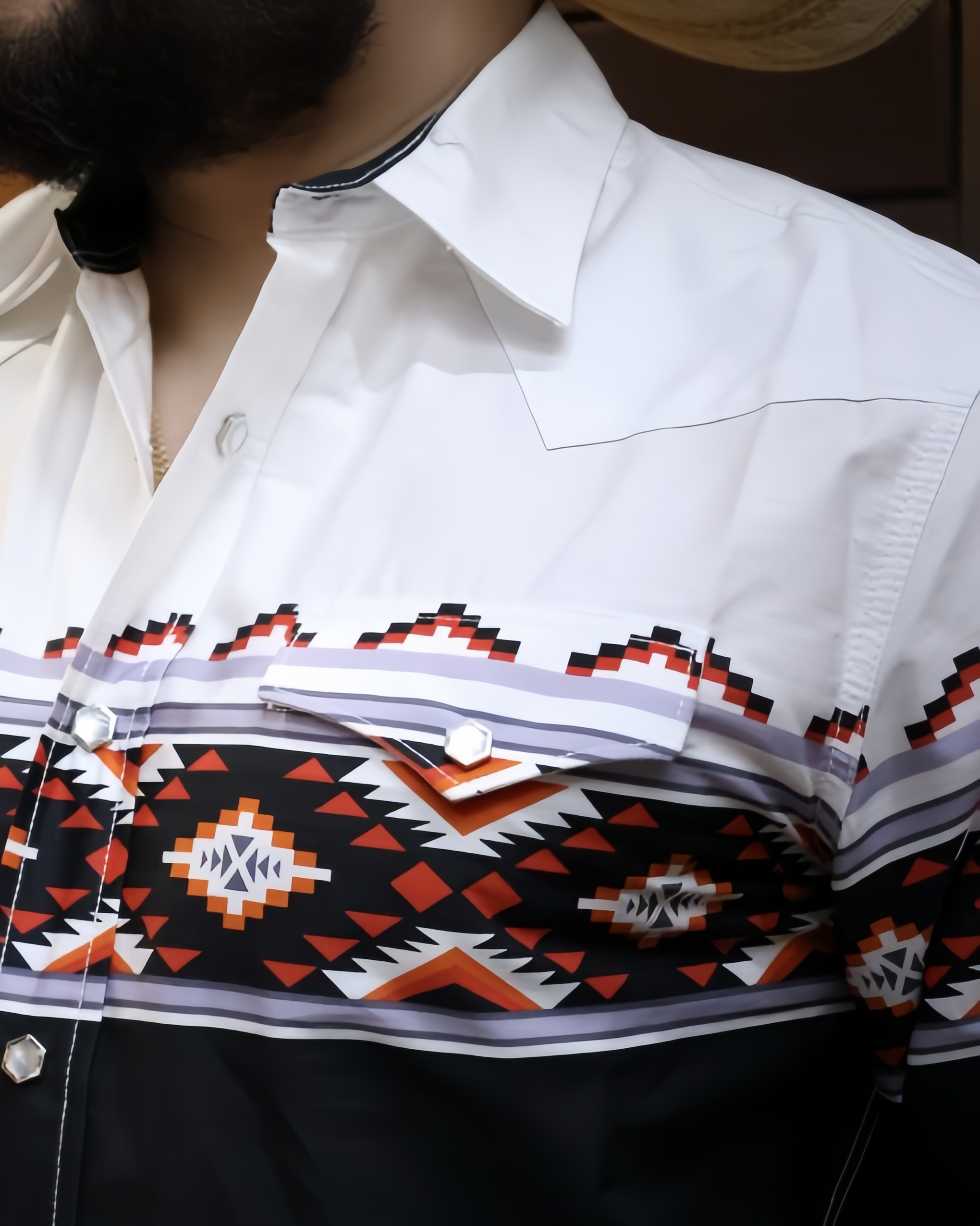 Rodeo Black Border Long Sleeve Shirt