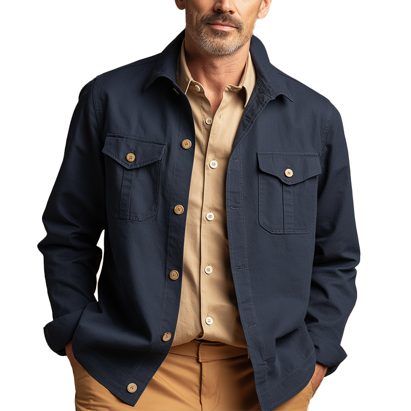 Men's Vintage Cotton Blend Jacket (Lined) MTA0132H9P